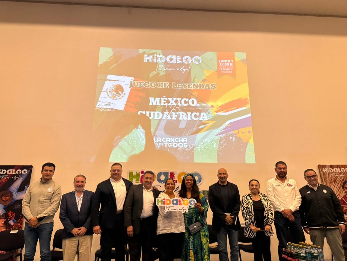 Con entrada gratuita, llega a Pachuca el Partido de LeyendasMéxico vs Sudáfrica